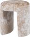 WOOOD Charlie Kruk Gestoffeerd - Geweven Stof - Beige - 47x45x45