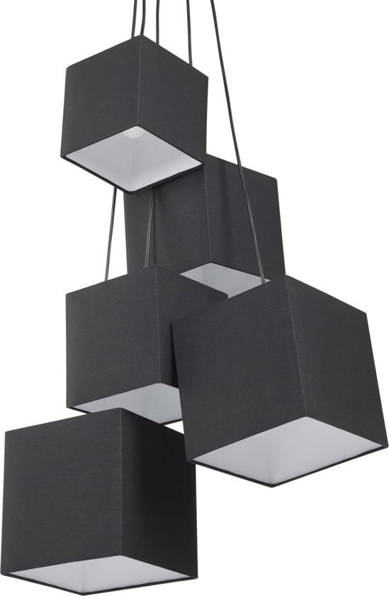 MESTA - Hanglamp - Zwart - Polyester