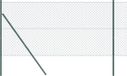 vidaXL Gaashek met grondbevestiging 10 x 1,4 m PVC-coated staal groen