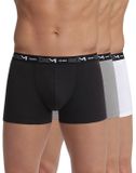 Dim Coton Stretch - lot de 3 caleçons pour homme - noir/gris/blanc - taille L