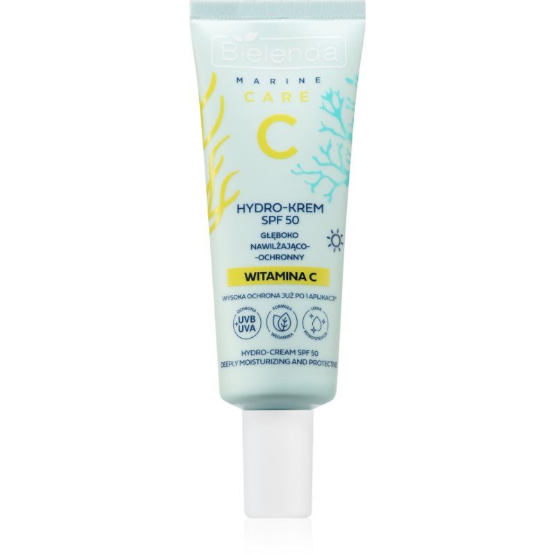 Bielenda C Marine Care Hydro Gezichtscrème Hydraterend SPF50 Dag 40ml