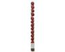 Decoris Kerstbal Plastic Mix Kerstrood dia3cm