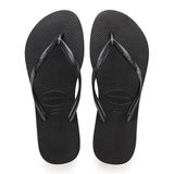Havaianas Slim Teenslippers voor dames, zwart.