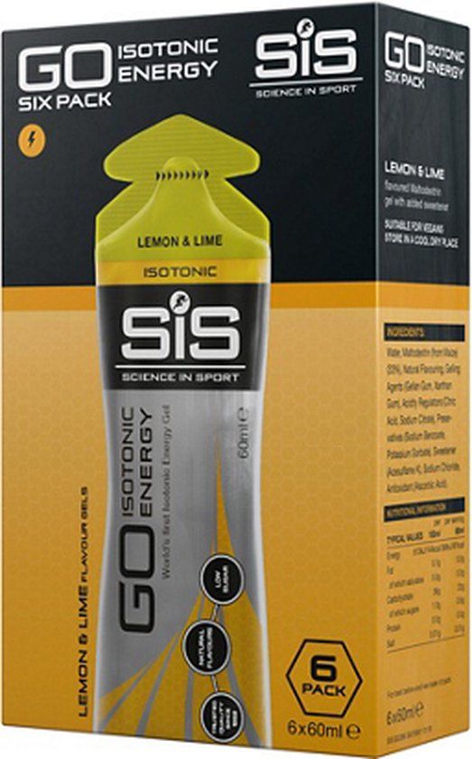 SiS GO Isotonic Energy Gel - Lemon & Lime - 6 x 60ml