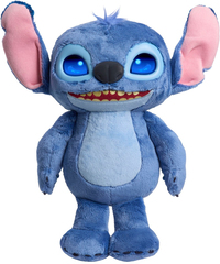 Just Play Disney Stitch - Many Moods Stitch - Interactieve Pluchen Knuffel - Met Geluid & LCD-ogen