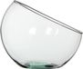 Mica Decorations Boly vaas - gerecycled glas - transparant - 24 x 21 cm