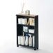 Yamazaki Tower Trolley de salle de bain - Zwart - 3 étagères - Acier & Bois