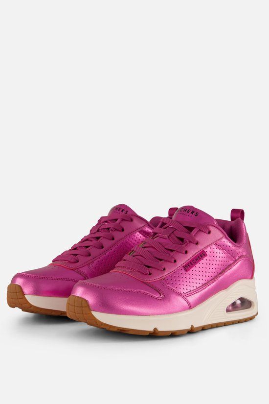 Skechers Uno Metallixs Sneakers Roze Synthetisch