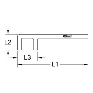 KS Tools BRONZEplus ventielhaak 28x80 mm