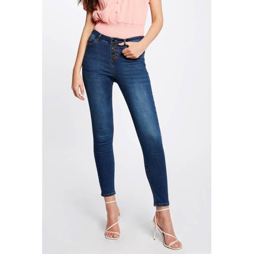 Morgan Cropped Slim Fit Jeans - Dark Blue