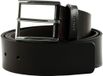 HUGO Ceinture en cuir Giaspo W80 Marron foncé