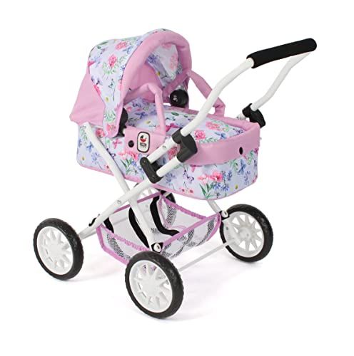 BAYER CHIC 2000 Mini Knuffel Kinderwagen SMARTY Flower - 4066285555532