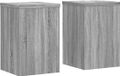 vidaXL Plantenstandaard 2 stuks grijs sonoma 25 x 25 x 35 cm bewerkt hout