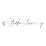 Simoni Racing Sticker 'Stock is boring' - 120x27mm