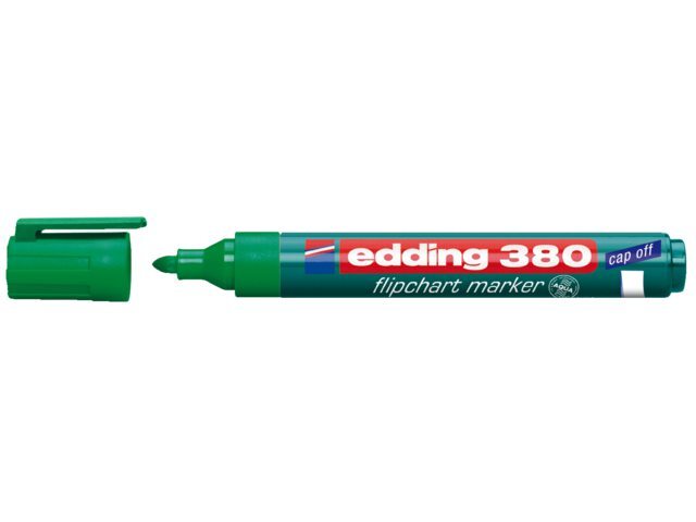 Edding Viltstift edding 380 flipover rond groen 1.5-3mm