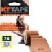 KT TAPE Origineel, Voorgesneden, 20 Strip, Katoen, Beige