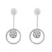 Orphelia ZO-7382 - Oorhangers Circle - Zilver 925 - Zirkonia - 2.7 cm