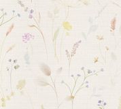 A.S. Création Vliesbehang Bloesem - Wit Groen Blauw Geel Lila - 10,05 m x 0,53 m