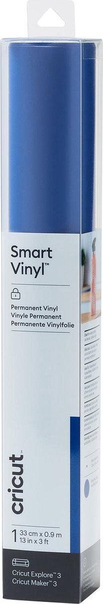 CRICUT Vinyl Folie - Smart Vinyl - Permanent - 33 x 91 cm - Blauw