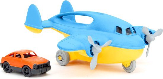 Green Toys Cargo Vliegtuig - Blauw - 3+ jaar