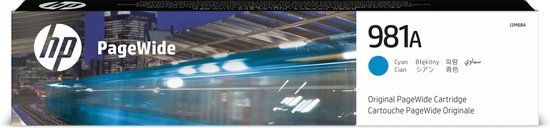 HP 981A Cyaan PageWide Cartridge - Origineel