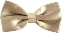 Fako Fashion® - Vlinderstrik - Licht Champagne - 12.5cm - Satijn - Heren