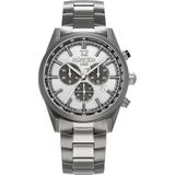Roamer Helios Power 973981 44 15 20 Montre pour homme en acier inoxydable Argenté 43,5 mm 10 bar Cadran argenté Affichage de la date