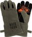 KitchenLove Backyard Series Gants de barbecue en cuir - Ignifuges et résistants à la chaleur jusqu'à 250ºC - Accessoires de barbecue - Gris