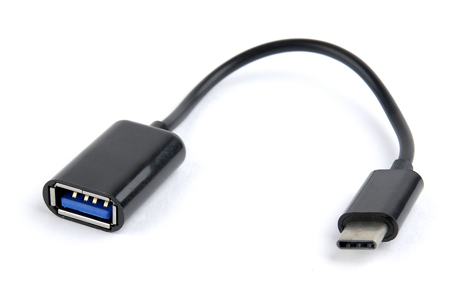 Gembird AB-OTG-CMAF2-01 - USB-C naar USB-A Adapter - 0.2m - Zwart