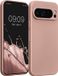 kwmobile metallic telefoonhoesje van TPU - geschikt voor Google Pixel 9 Pro - Flexible case voor smartphone - In metallic roségoud