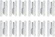 Alberts 865436 uithangbaar scharnier, type Parijs | links of rechts | elektrolytisch blau verzinkt | 95 x 45 mm | Set van 12