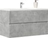 Maison Exclusive - Meuble sous lavabo couleur béton, 90x38,5x45 cm, en panneau de particules
