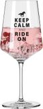 Ritzenhoff Cocktailglas / Wijnglas - Keep Calm and Ride On - Kristalglas - 544 ml
