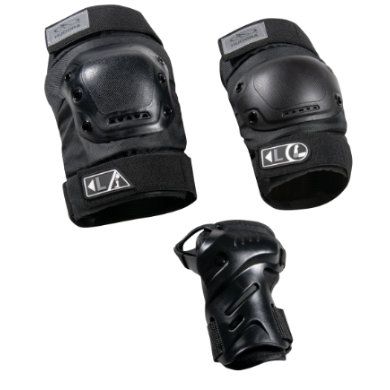 Hudora ® Biomechanische Beschermers Set Pro zwart - 4005998859483