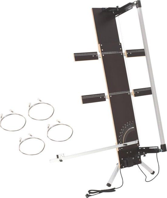 vidaXL Schuimsnijder - met poten - 200 W - multiplex - Zwart