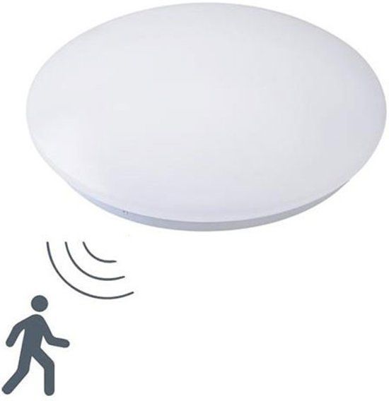 BES LED Plafondlamp Wise - 24W - 4200K - Wit - Rond - Met Sensor