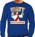Bellatio Decorations Foute Kersttrui - Party Jezus - Blauw - Heren - XL