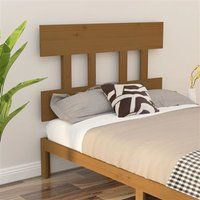 vidaXL Tête de Lit Meuble de Chambre à Coucher Accessoire de Lit Simple Tête de Cadre de Lit Intérieur Marron Miel 93,5x3x81 cm Bois Massif de Pin