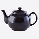 Price & Kensington 10-kops theepot glanzend donkerbruin 1.5L