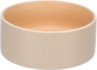 Flamingo Voerbak hond – drinkbak hond – eetbak hond keramiek – Ø16,5 cm – 800ml – Anca beige & oranje