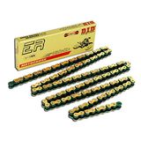 D.I.D Ketting 420Nz3 (goud & zwart) - lengte: 138 schakels met clipgewricht (RJ)