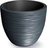 Prosperplast Plantenpot Furu Stripes - antraciet - D47xH47 cm