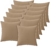 vidaXL - Kussensloop - 12 stuks - HEERLEN - Taupe - 40 x 40 cm - Polyester