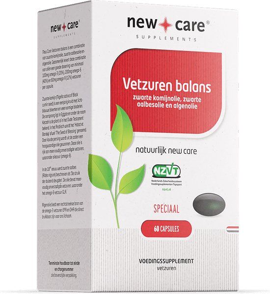 New Care Vetzuren Balans Omega 3 6 9 - 60 Capsules - NZVT