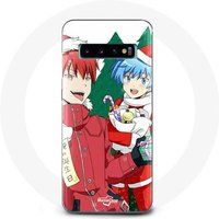 Maniacase Hoesje voor Samsung Galaxy S10 Edge Karma en Nagisa Assassination Classroom Anime Eerste Kerstdag