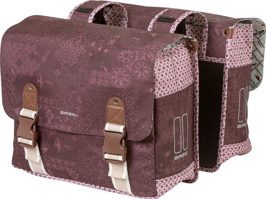 Basil Bohème Dubbele Fietstas - 35 liter - Rood