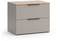 Vicco Wido Dressoir – 60 x 50 cm met 2 laden Grijs