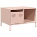 VidaXL Salontafel Roze 68,5x50x43,5 cm Koudgewalst Staal