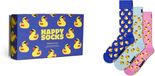 Happy Socks unisex giftbox 3P sokken rubber duck multi