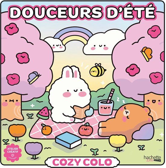 Hachette COZY COLO - DOUCEURS D'ETE / Summer Delights - hachette Atelier Créatif Autres licences - kleurboek voor volwassenen en kinderen